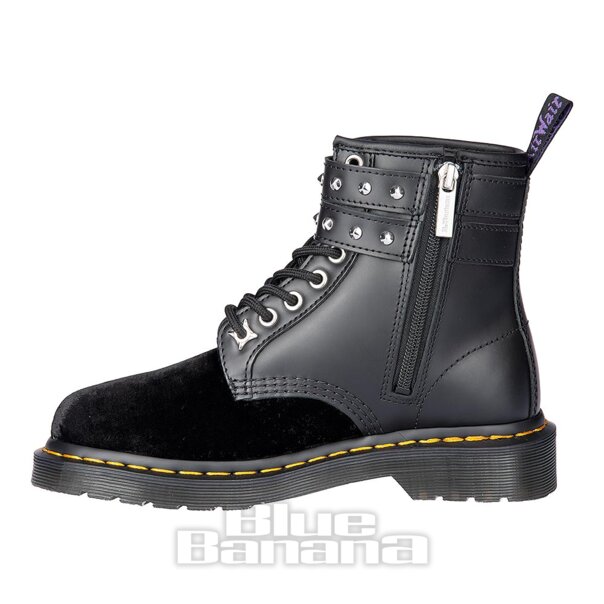 Dr Martens 1460 Wednesday Boots (Black Velvet) | Blue Banana