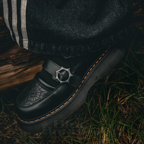 Dr Martens Buzz Mary Jane Wednesday Shoes (Black) | Blue Banana