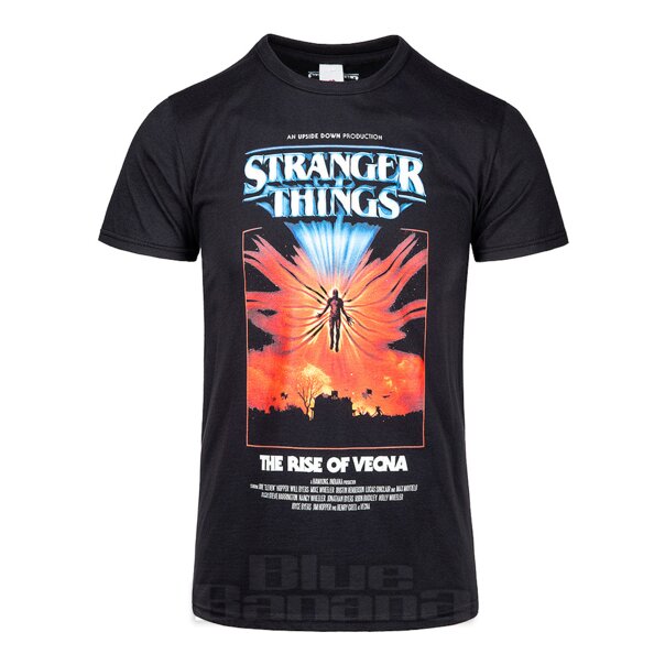 Stranger Things Rise Of Vecna Poster T-Shirt (Black) | Blue Banana