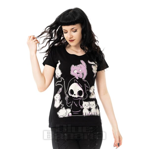 T-shirt Cupcake Cult Nine Lives (noir) | Blue Banana