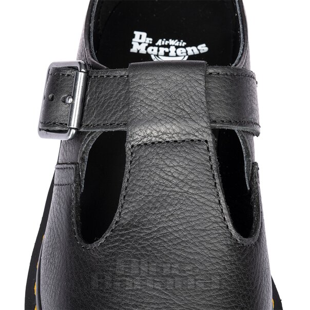 Dr Martens Polley Smooth Leather Mary Jane (Black) | Blue Banana Shoes