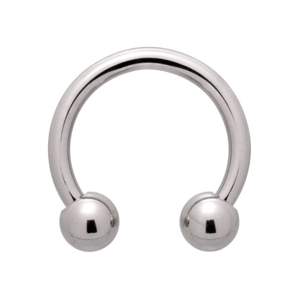 Blue Banana Polished Titanium Circular Barbell (Silver) | Body Piercing Jewellery