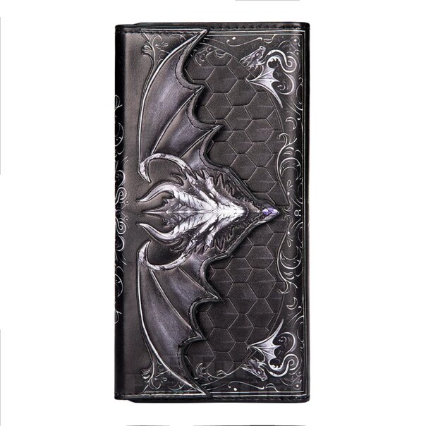 Nemesis Now Gothic Dragon Scale Embossed Purse (Black) | Blue Banana