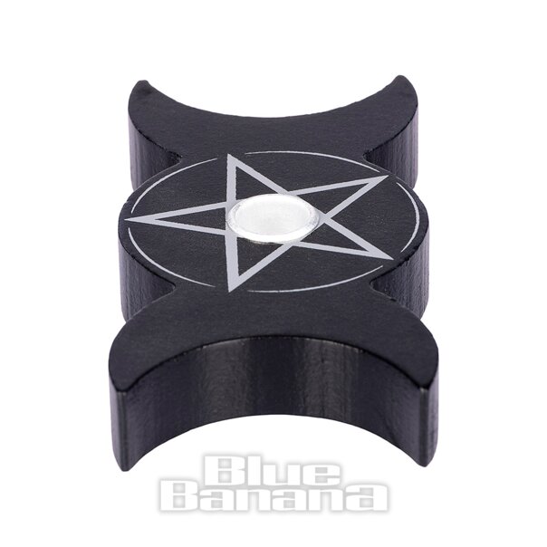 Etwas anderes Dreifachmond-Kerzenhalter (Schwarz) | Blue Banana