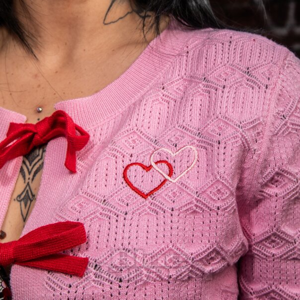 Hell Bunny Lucie Cardigan (Pink) | Kawaii Clothing