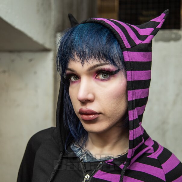 Banned Purple Front Zip Hoodie | Alternative Fashion