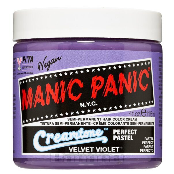 Tinte capilar semi-permanente de Manic Panic Creamtones Perfect Pastel (Velvet Violet)