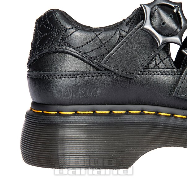 Dr Martens Buzz Mary Jane Wednesday Shoes (Black) | Blue Banana