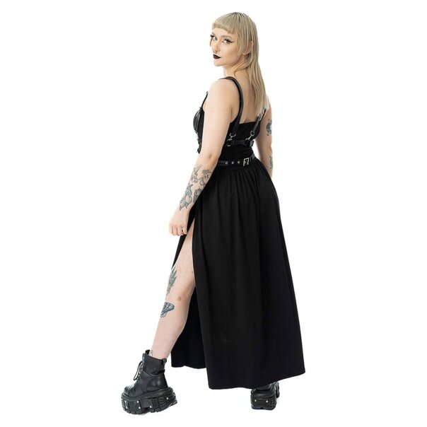 Vixxsin Junia Maxi Dress (Black) | Witchy Maxi Dress, Gothic Fashion