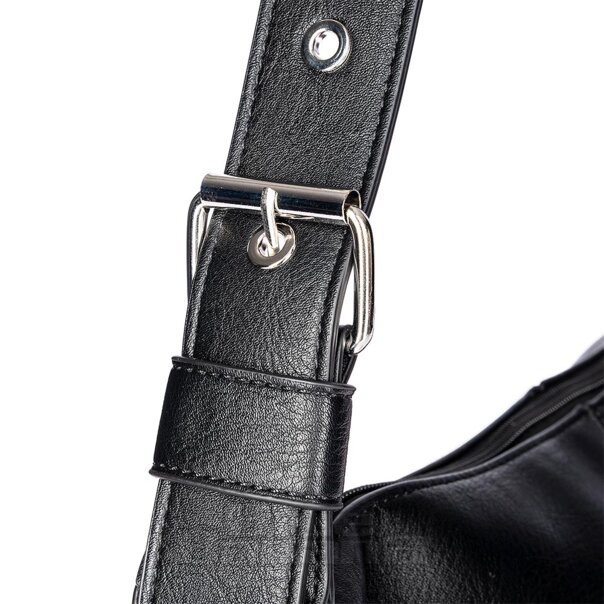 Banned Iron Halo Hobo Bag (Black) | Alternative Accessories | Alternative Handbags