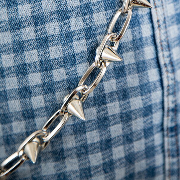 Spikes Chain (Silver) | Blue Banana