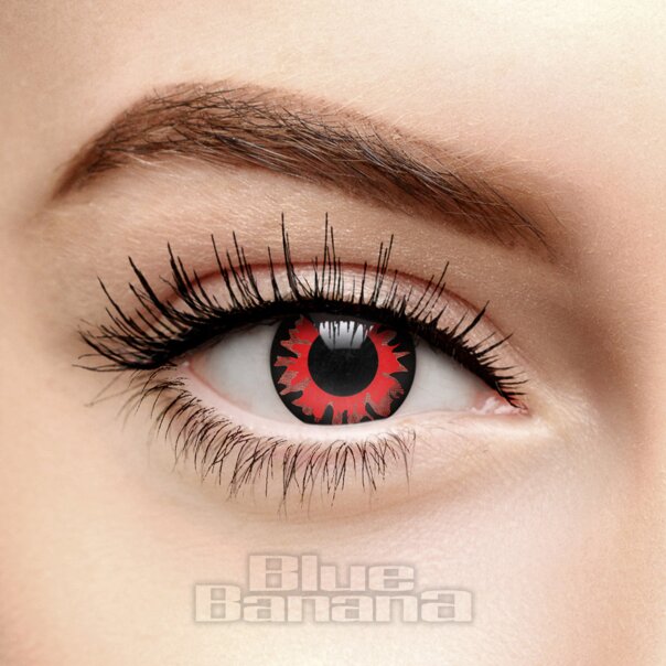 Twilight Volturi 30 Tage rote farbige Kontaktlinsen, Coloured Contacts UK