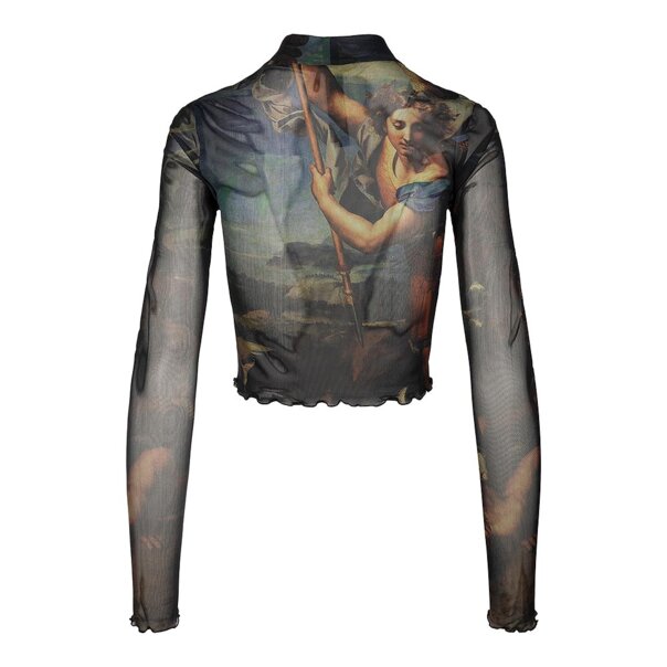 Killstar Crypt Garden Mesh Top (Multicolour) | Alternative Long Sleeved