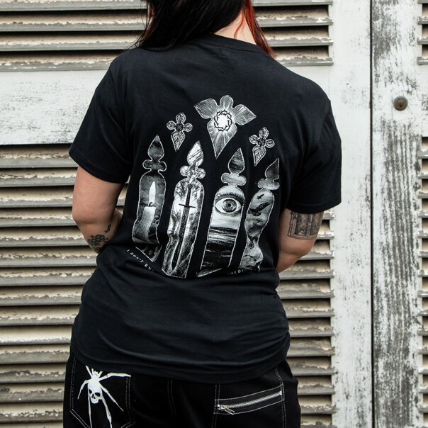 Bad Omens Stained Glass T-Shirt (Carbon) | Official Band Merch