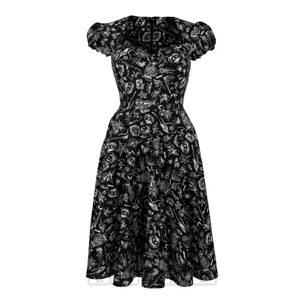 Hell Bunny Mischief Midi Dress (Black) | Blue Banana