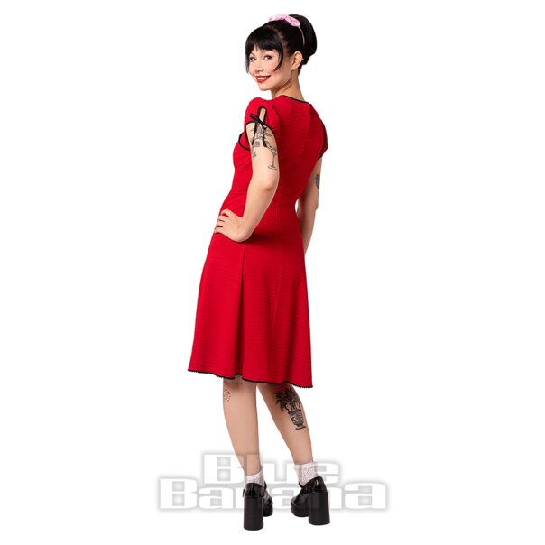 Hell Bunny Casey Dress (Red) | Alternative Dress, Gothic Clothing