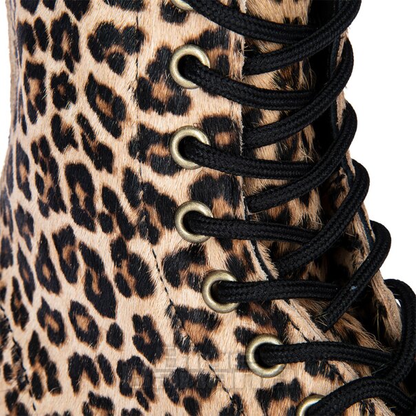 Dr Martens 1460 Hair-On-Leder Stiefel (Leopard) | Blue Banana