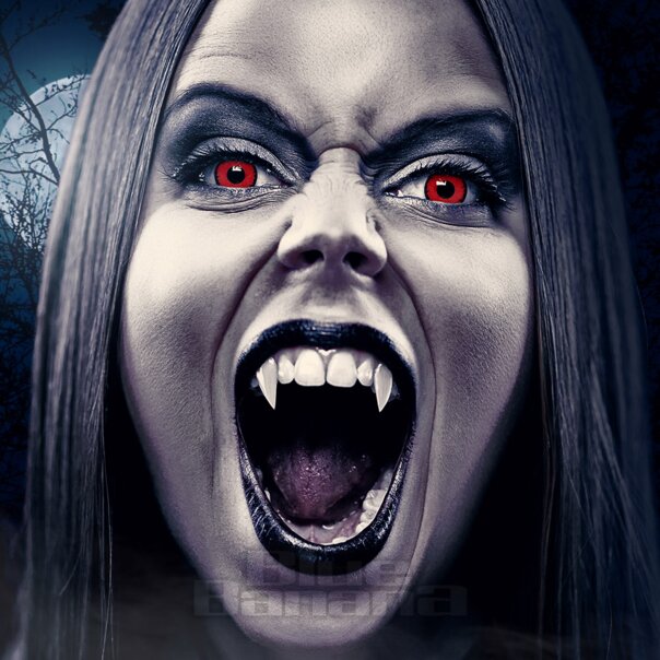 Red Halloween Contact Lenses | Angelic Red Contacts