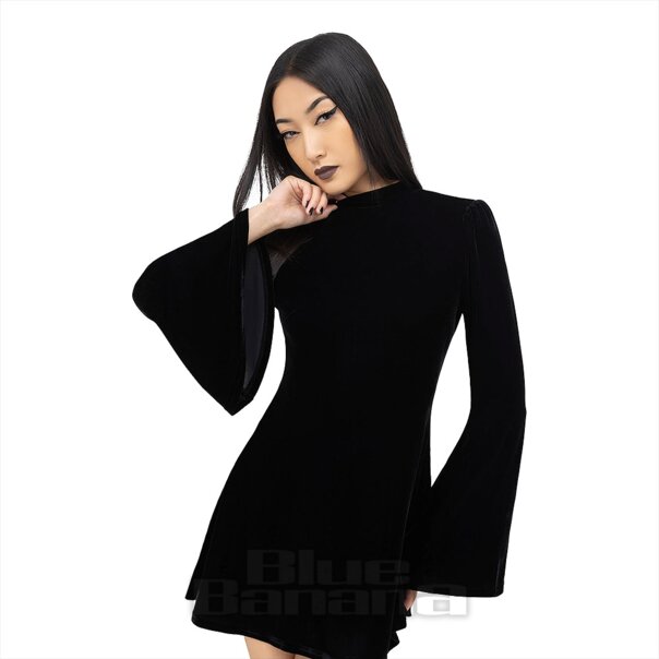 Killstar Dark Dawn Mini Dress (Black) | Gothic Dresses