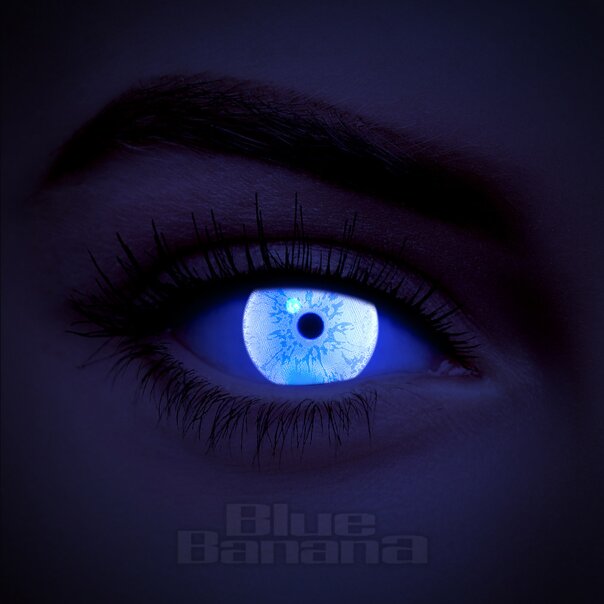 UV I-Glow Cosplay Blaue Farbige Kontaktlinsen (Tageslinsen) | Farbige Kontaktlinsen