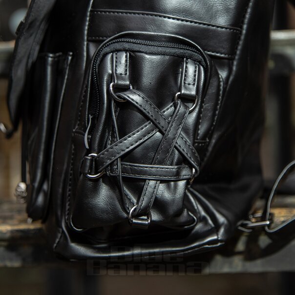 Banned Black Pentagram Heart Backpack | Blue Banana UK