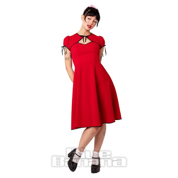 Hell Bunny Casey Dress (Red) | Alternative Dress, Gothic Clothing