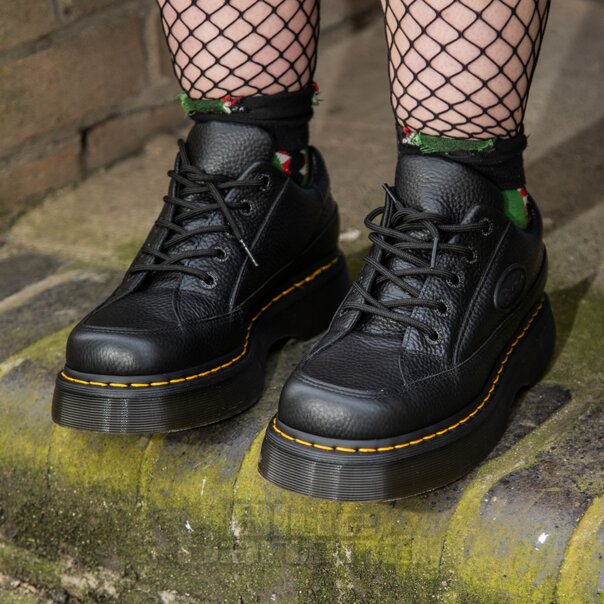 Dr Martens Buzz 5 Lace Nappa Shoes (Black) | Dr Martens Shoes