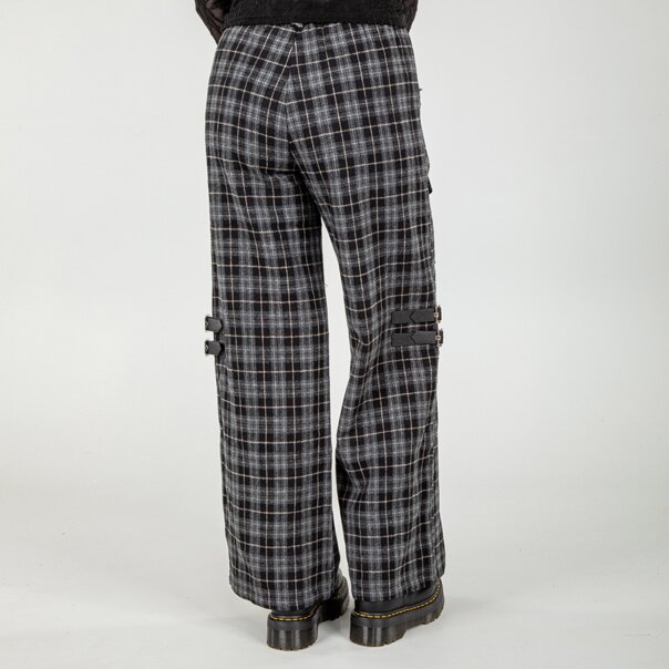 Banned Checkpoint Chaos Trousers (Black/Grey) | Banned Alternative Clothing