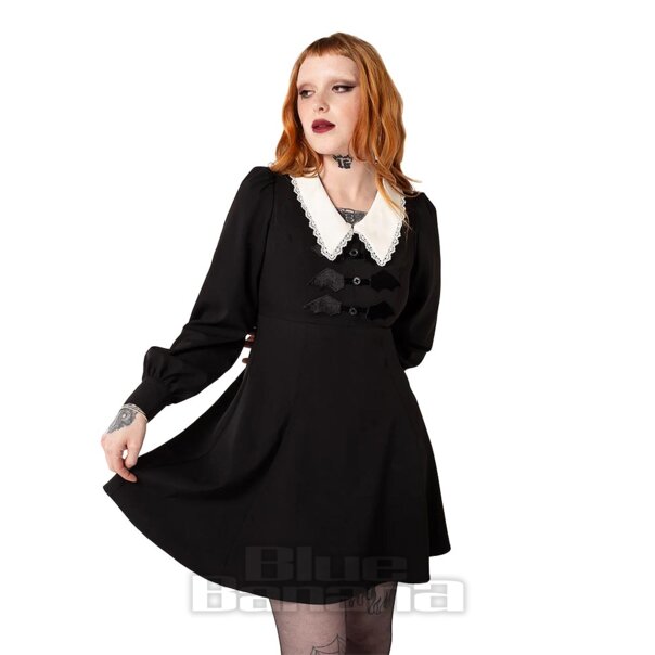 Hell Bunny Batilda Mini Dress (Black) | Blue Banana