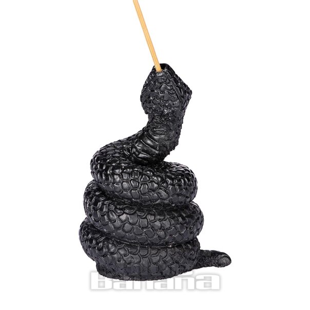 Something Different Schlangen-Räucherstäbchenhalter (Schwarz) | Blue Banana