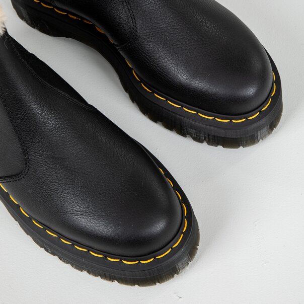 Dr Martens 2976 Quad Fur Lined Boots (Black) | Blue Banana