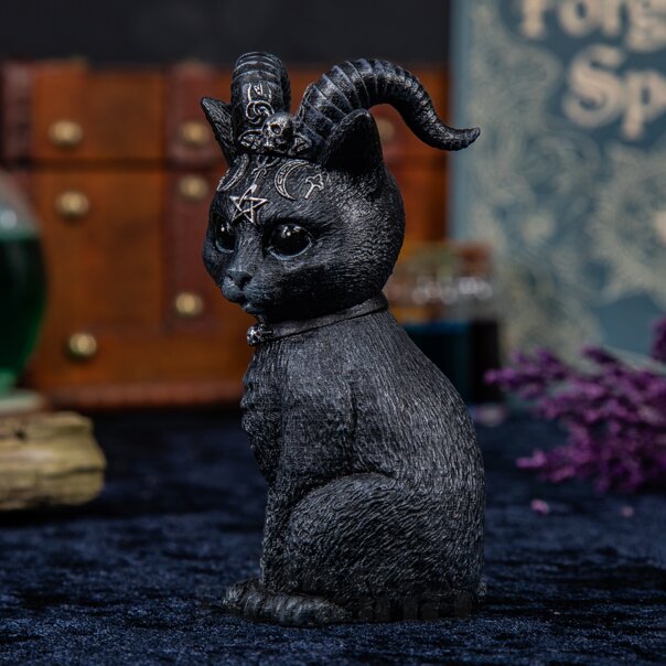 Nemesis Now Pawzuph Figurine, Occult Horned Cat Ornament