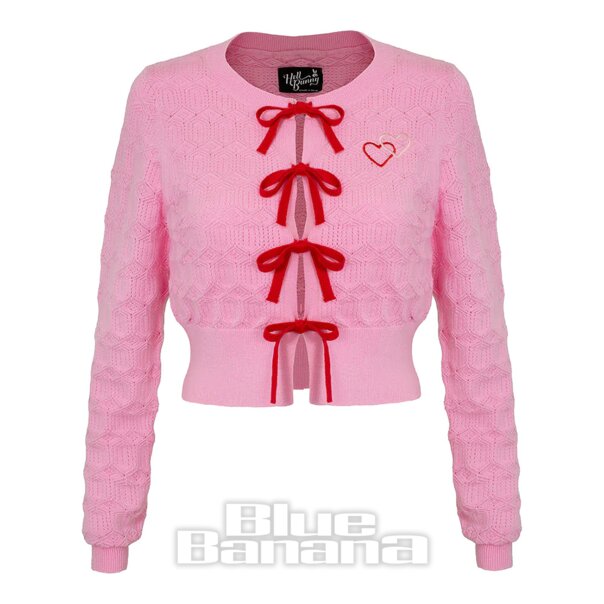 Hell Bunny Lucie Cardigan (Pink) | Kawaii Kleidung