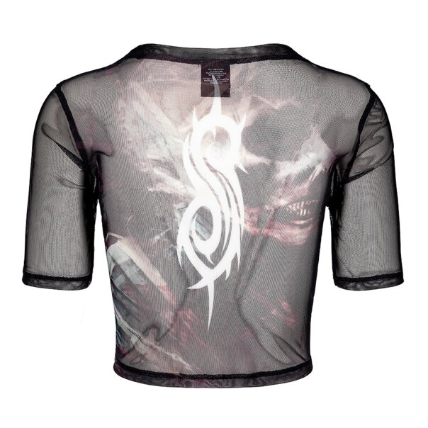 Slipknot The End Mesh Crop T-Shirt (Black) | Alternative Fashion, Band Tees