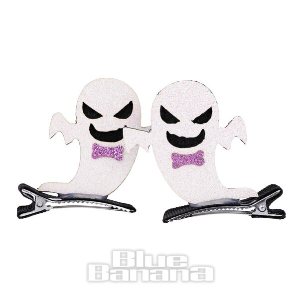 Blue Banana Ghosts Hair Clip (White) | Blue Banana