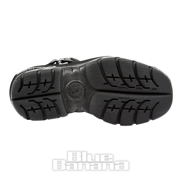 New Rock M.1065-S1 Turbo Plateaustiefel (Schwarz)