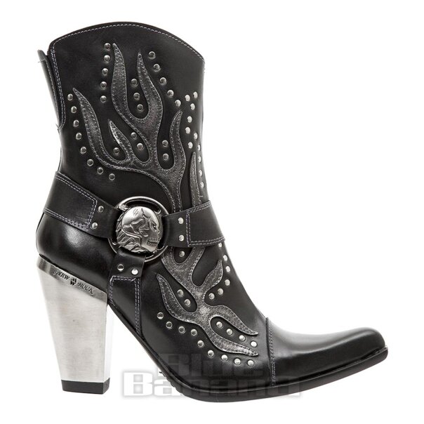 New Rock Bull Cowboy Flame Boots UK Supplier