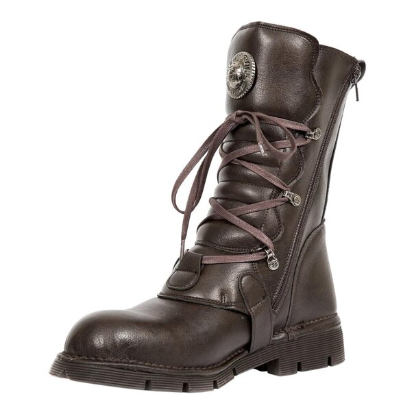 New Rock M.1473-V3 Comfort-Light Vegan Half Boots | UK Supplier
