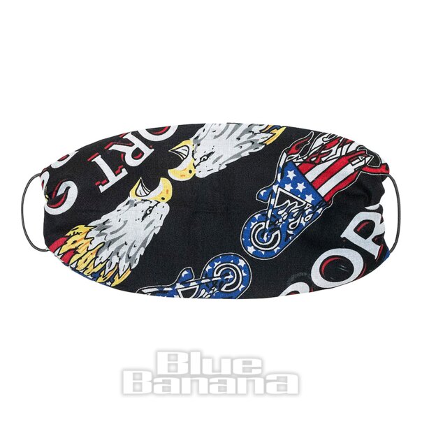 Blue Banana Troop Eagle Bandana, America Biker Neckerchief