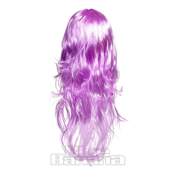 Blue Banana Bright Coloured Long Wig (Lilac)