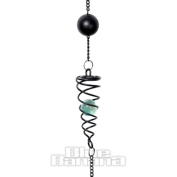 Alchemy Gothic Adorno Colgante de Diseño Gótico Con Atrapasueños (Negro)