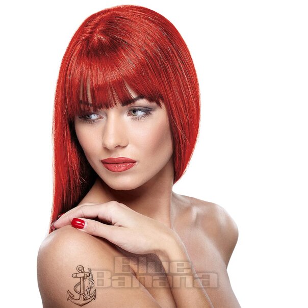 Paintglow UV Neon Red Hair Dye, Semi Permanent Colour