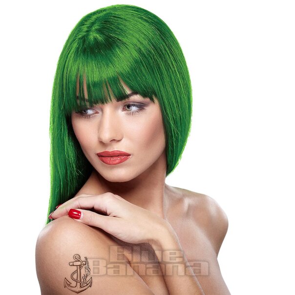 Paintglow UV Neon Green Hair Dye, Semi Permanent Colour