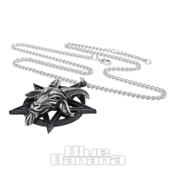 Alchemy Gothic Colgante Con Cadena Baphomet (Peltre)