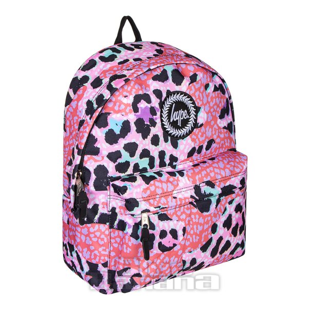 Hype Leopard Camo Backpack Kids School Rucksack & Bag