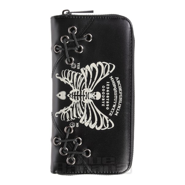 Banned Skeleton Butterfly Wallet (Black)