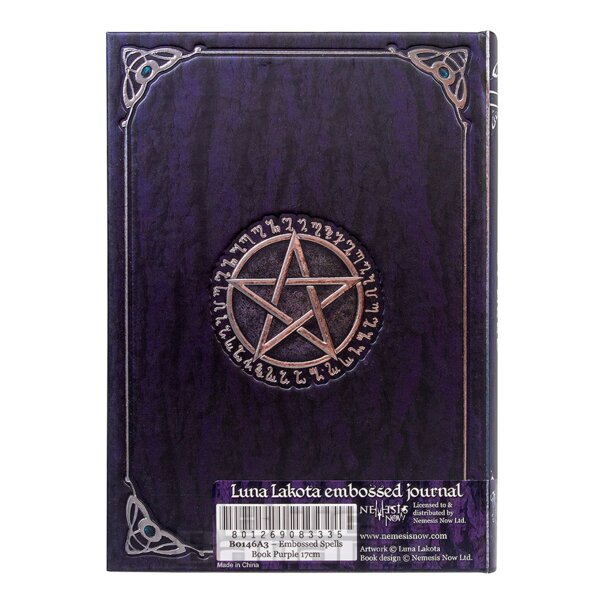 Nemesis Now Embossed A5 Spell Journal (Purple)