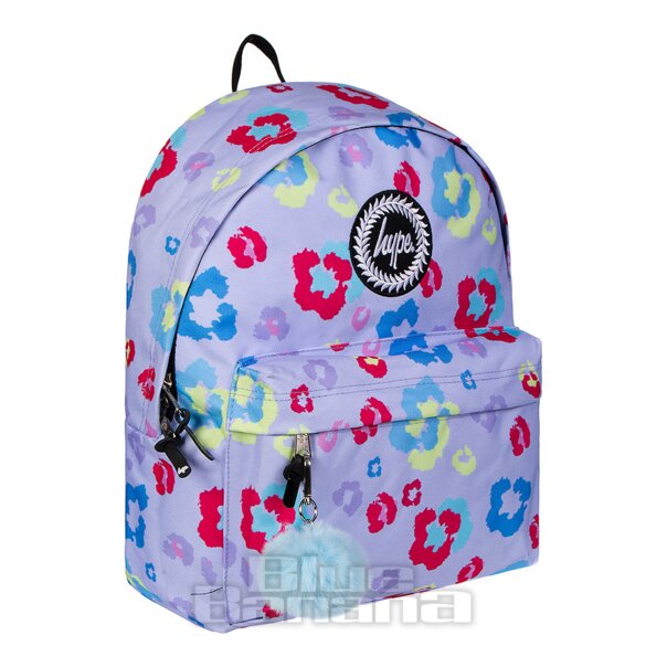 Hype Leopard Lilac Backpack School Rucksack & Bag