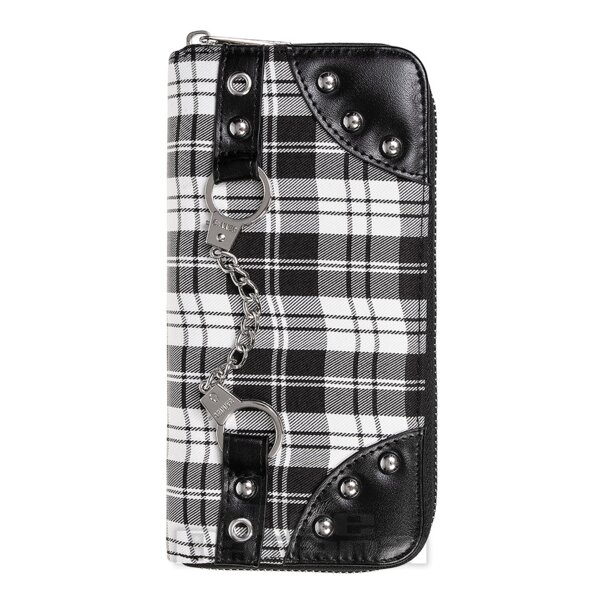 Banned Tartan Handcuff Wallet (Black)