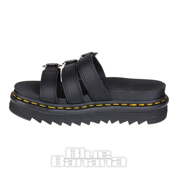 Dr Martens Blaire Flower Hydro Slide Sandals Leather Sandals